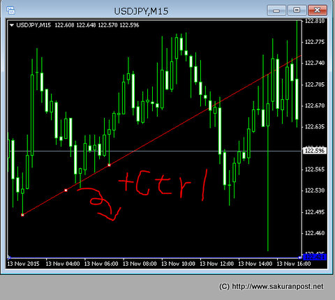 ctrl+マウス左ボタンを押した状態