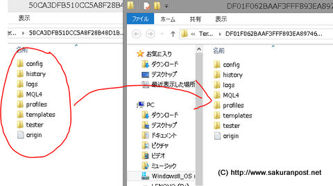 データフォルダをコピペ