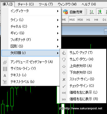 メニューナビから開く