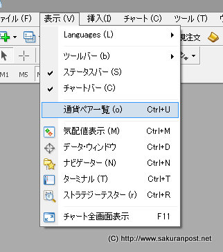 通貨ペア一覧