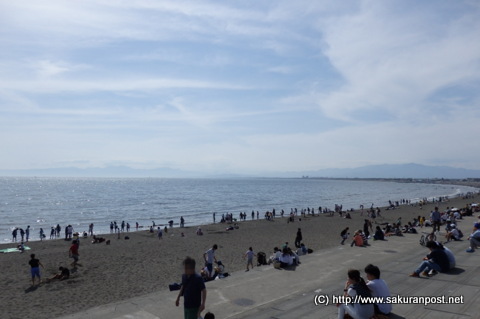 湘南海岸の砂浜