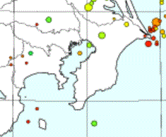 東京湾の地震