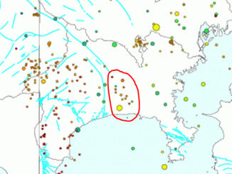 神奈川県中部～南部の地震