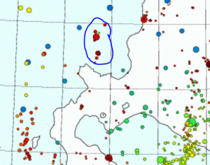 北海道石狩湾西方沖